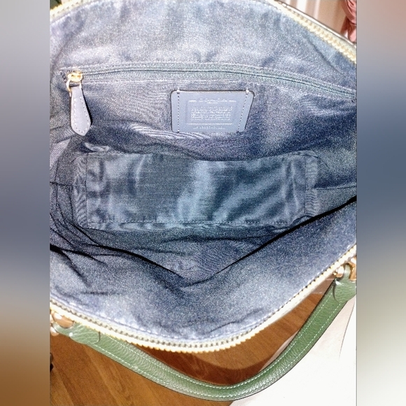 Coach Green Leather Satchel - Picture 9 of 9
